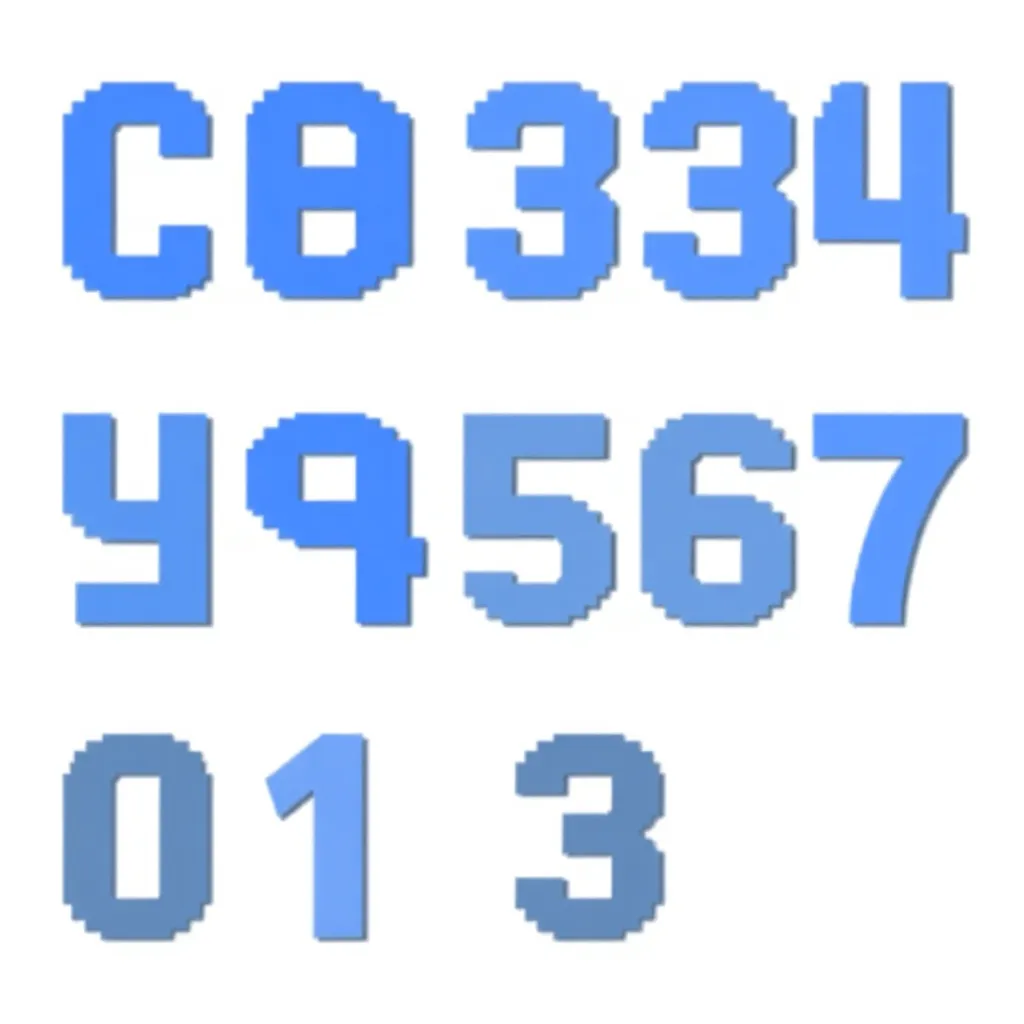 A simple captcha image showing distorted letters and numbers in blue and gray colors