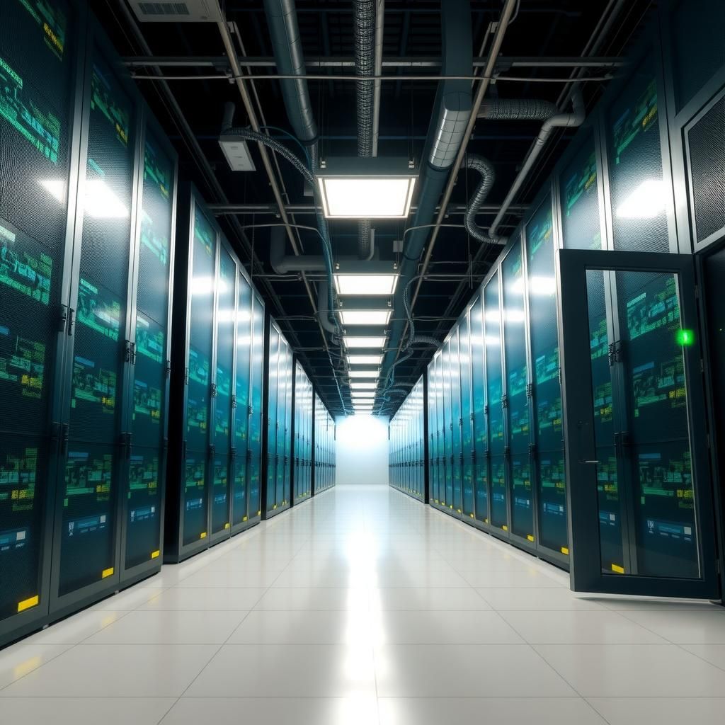 A data center with high energy consumption