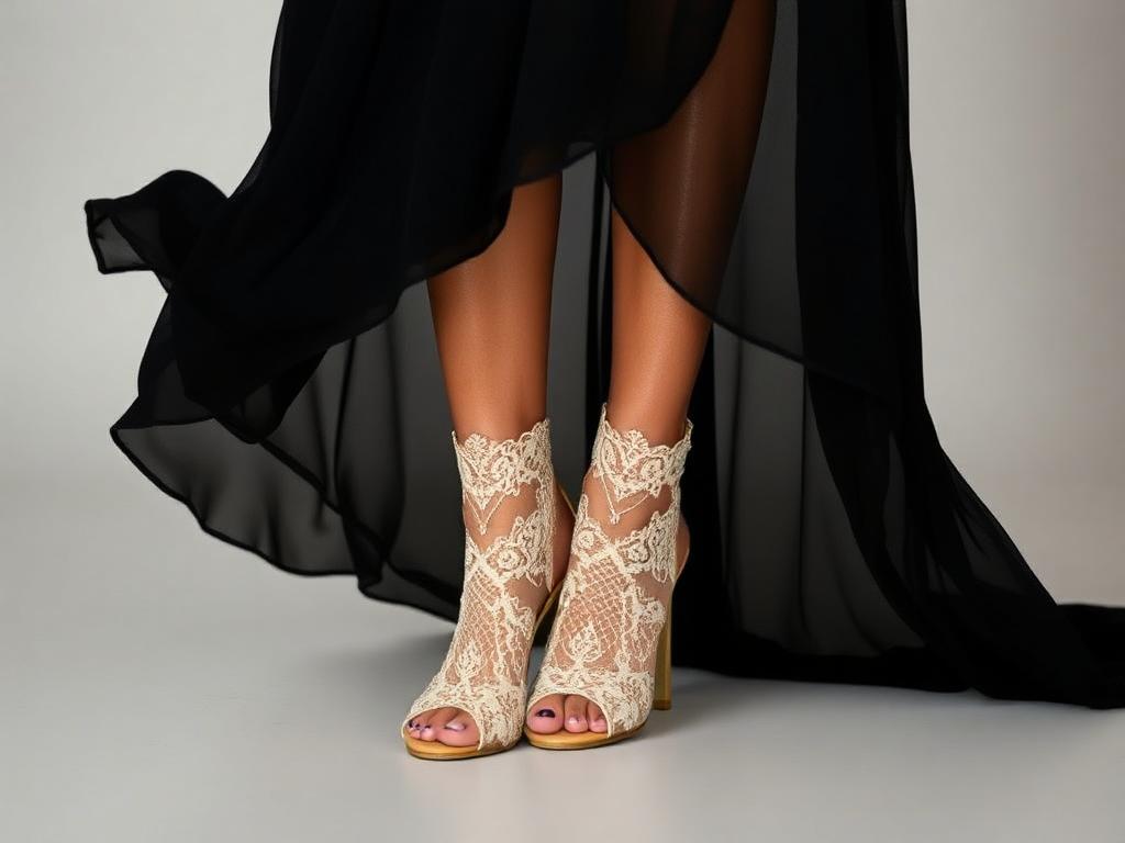 Lace sandals