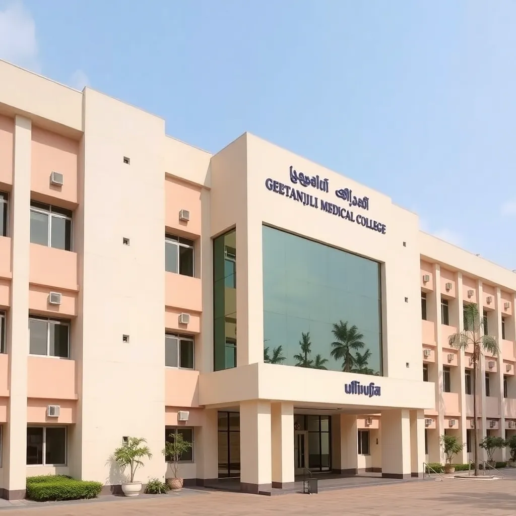 Geetanjali Medical College building in Udaipur
