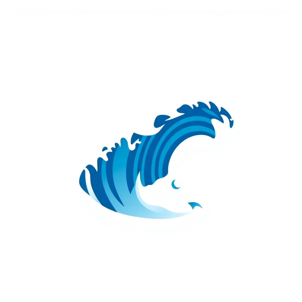 Tailwind CSS logo, stylized blue wave