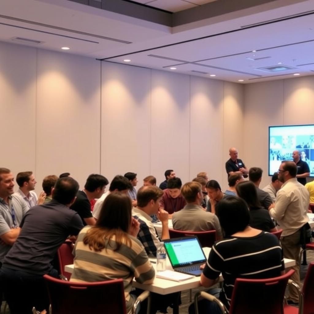 Attendees engaging in a collaborative workshop at IJCAI