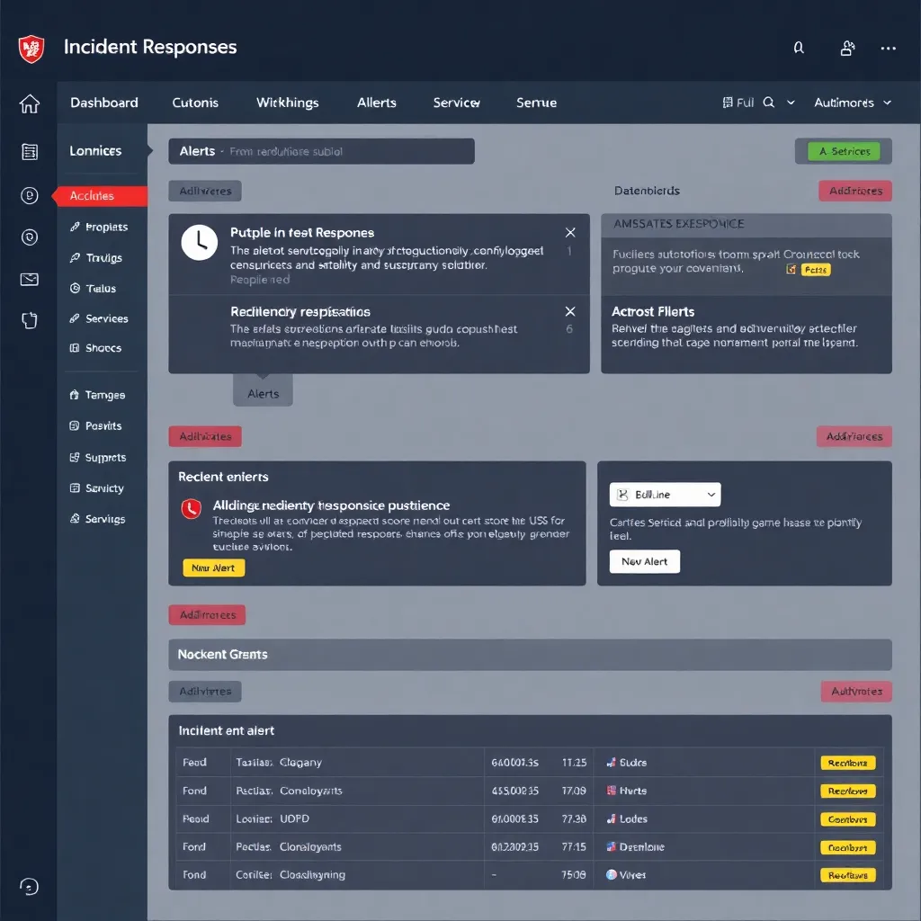 Screenshot of an incident response automation tool dashboard with alerts and workflow