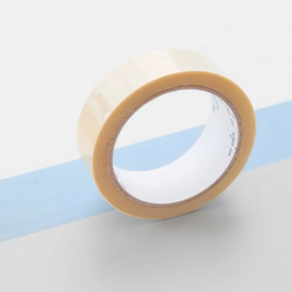Masking tape, beige adhesive tape used for painting and surface protection