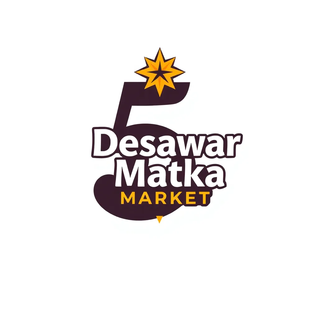 Desawar Matka market logo, stylized number 5 with star