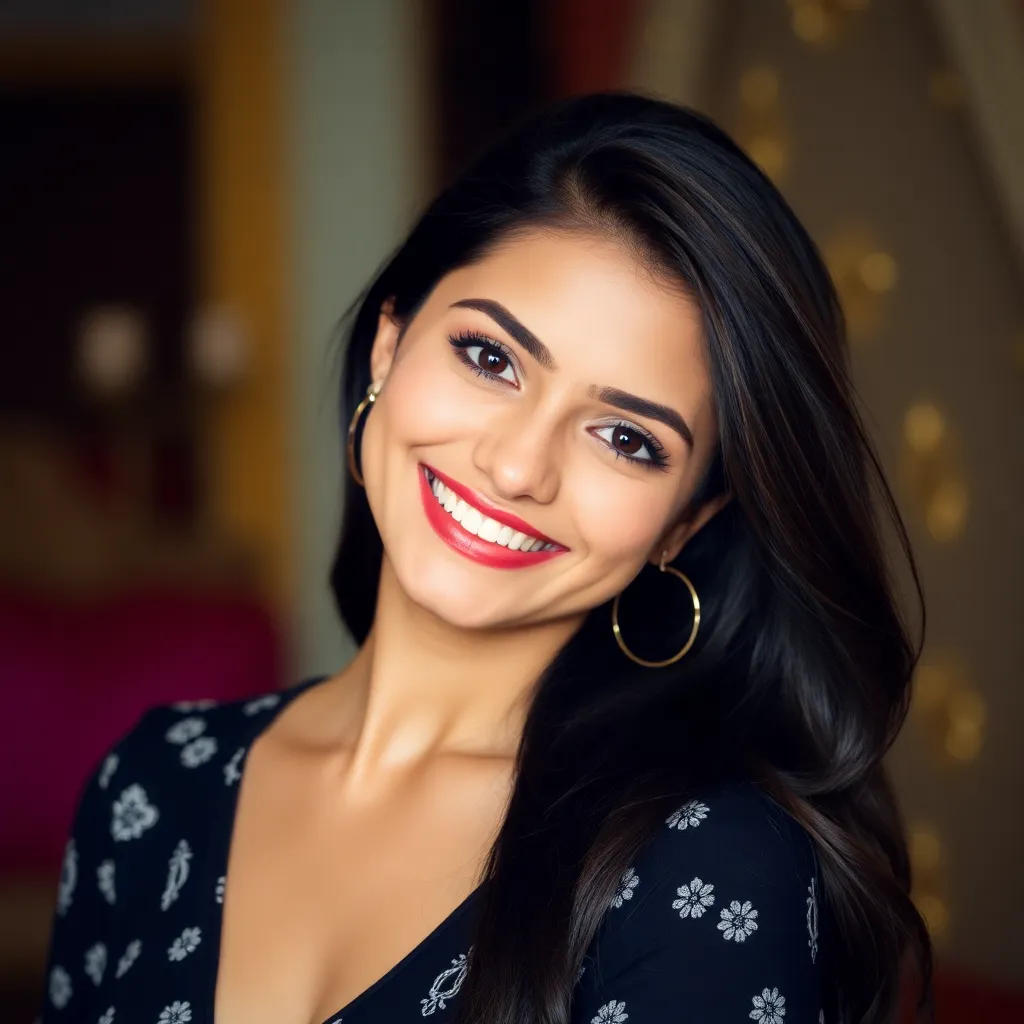 Beautiful young woman smiling, representing premium companions in Guwahati escort services