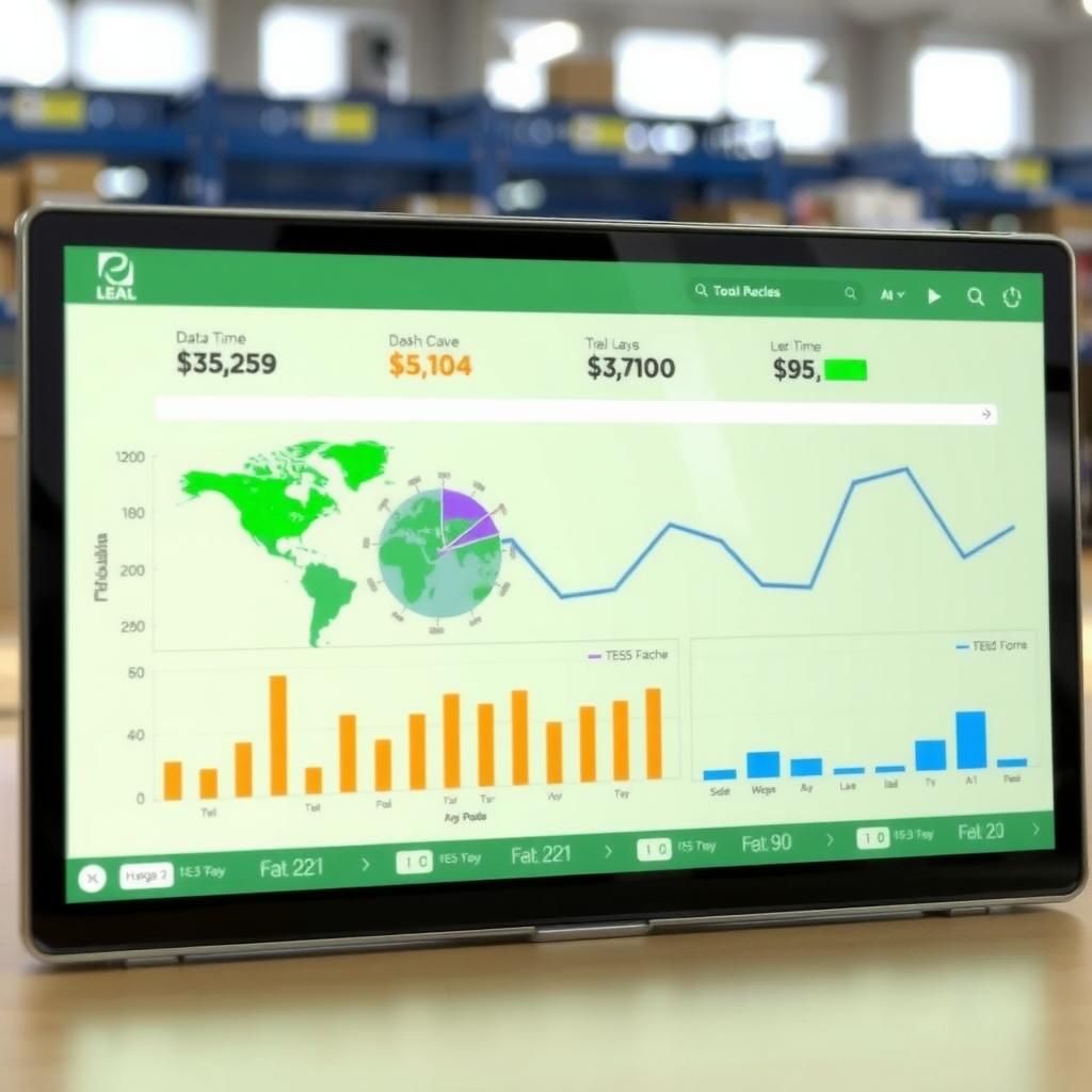 Real-time data analytics system analyzing waste processing efficiency