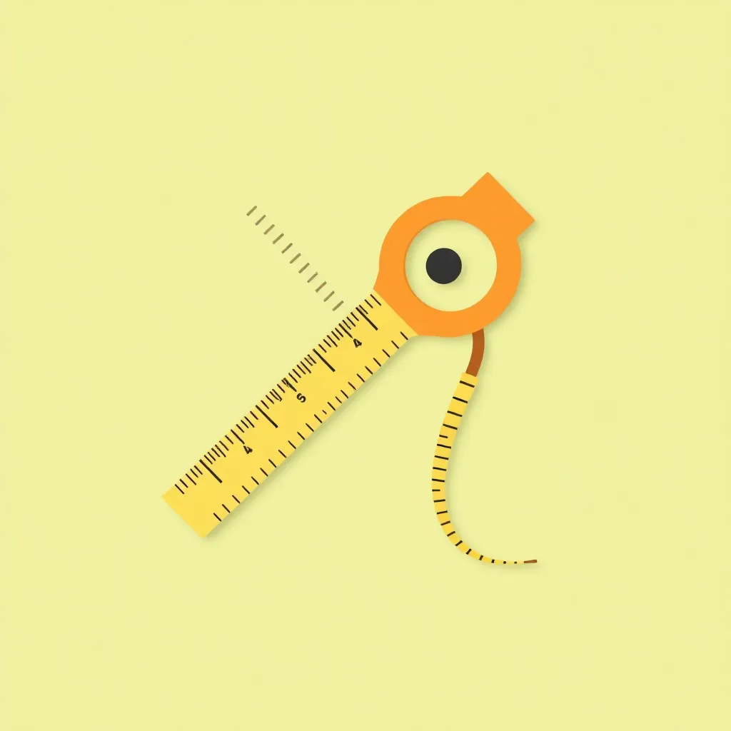 Icon showing a ruler and measuring tape