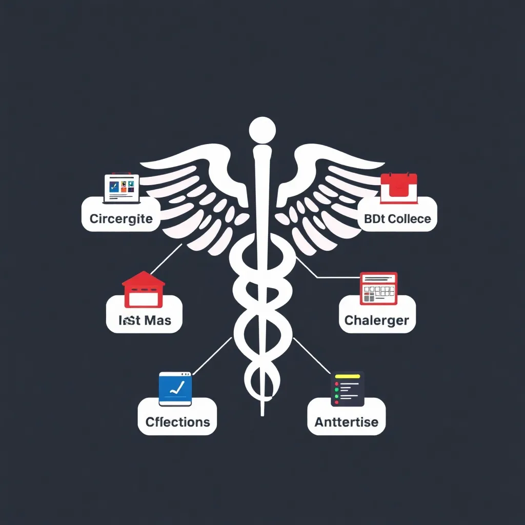 Medical caduceus symbol representing multiple MBBS colleges options