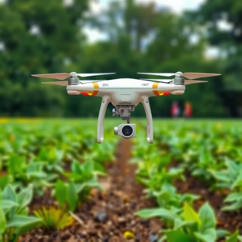 AI in agriculture monitoring crop health with drones