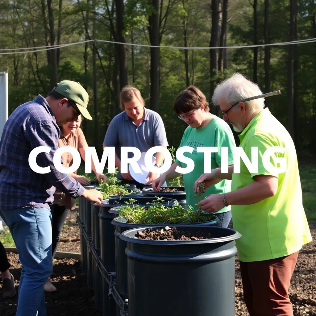 Image of a community composting event