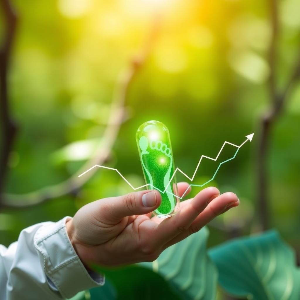Real-time data analytics system tracking carbon footprint reduction