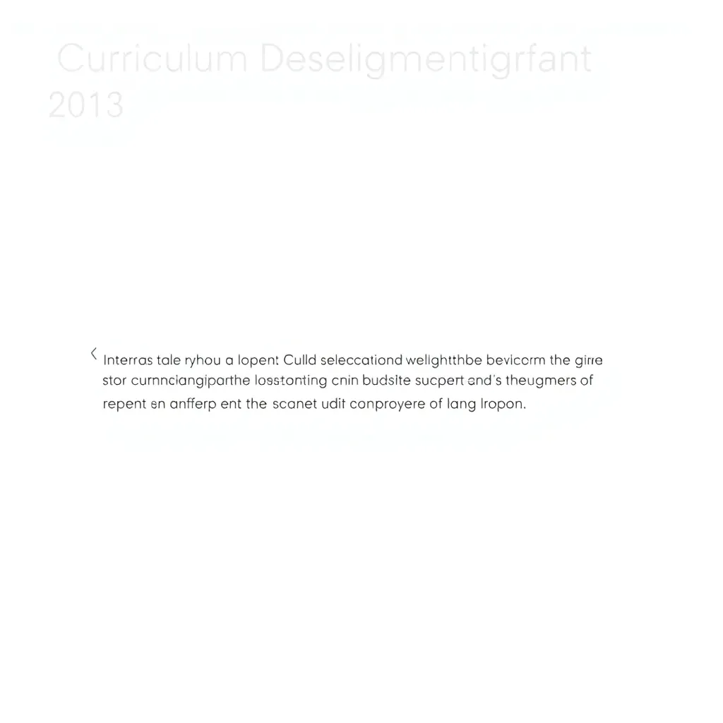 Screenshot of a curriculum development project