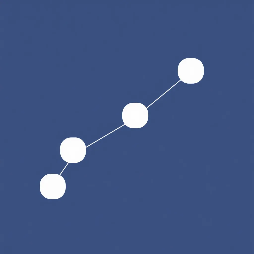 Illustration of a linked list with nodes connected by pointers