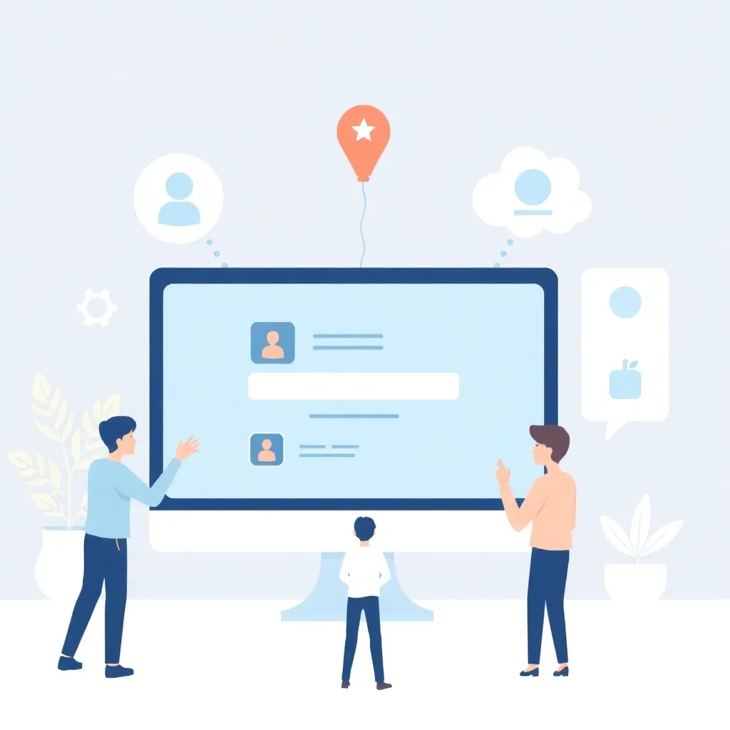 Illustration of event creation with online and offline options