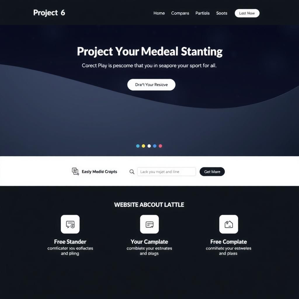 Project 6 - Full home page screenshot of a modern website with a clean and professional design