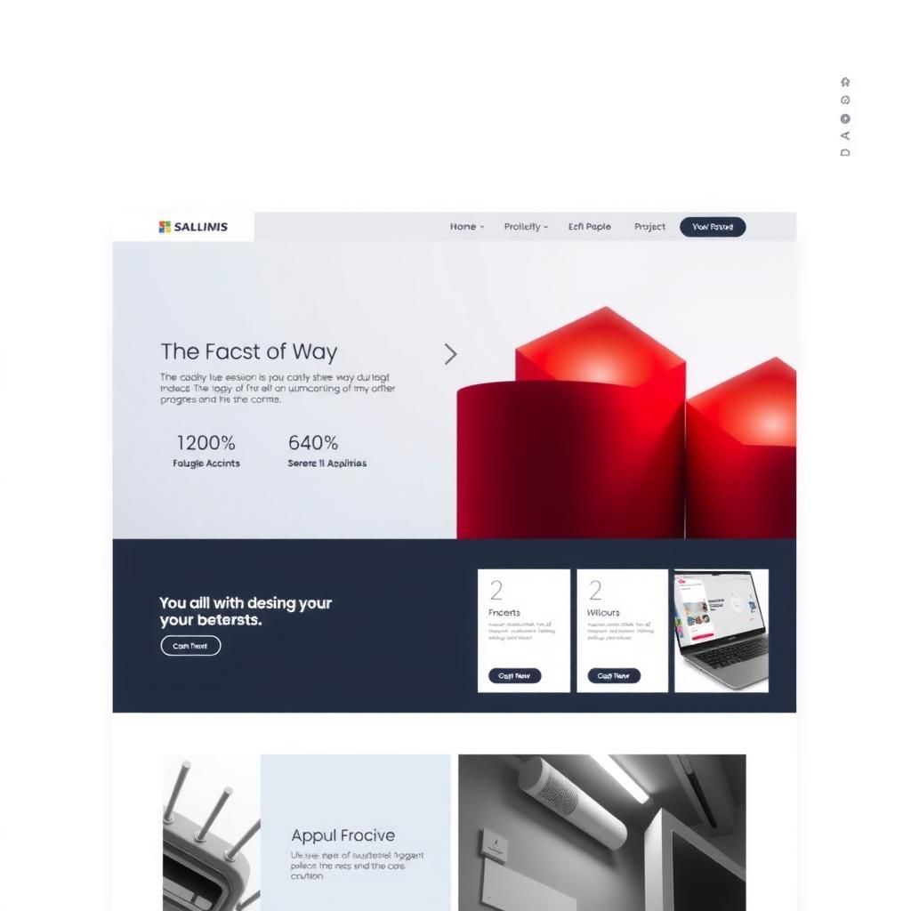 Project 3 - Full home page screenshot of a modern website with a clean and professional design