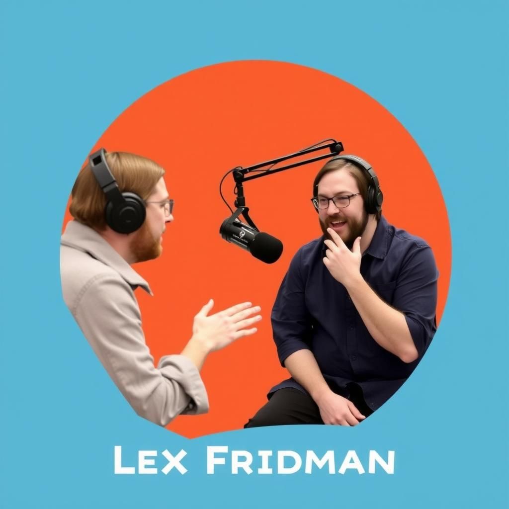 Lex Fridman interviewing a guest on his podcast