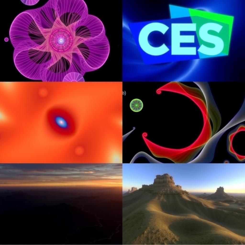 Images from NeurIPS, CES, and DeepMind webinars
