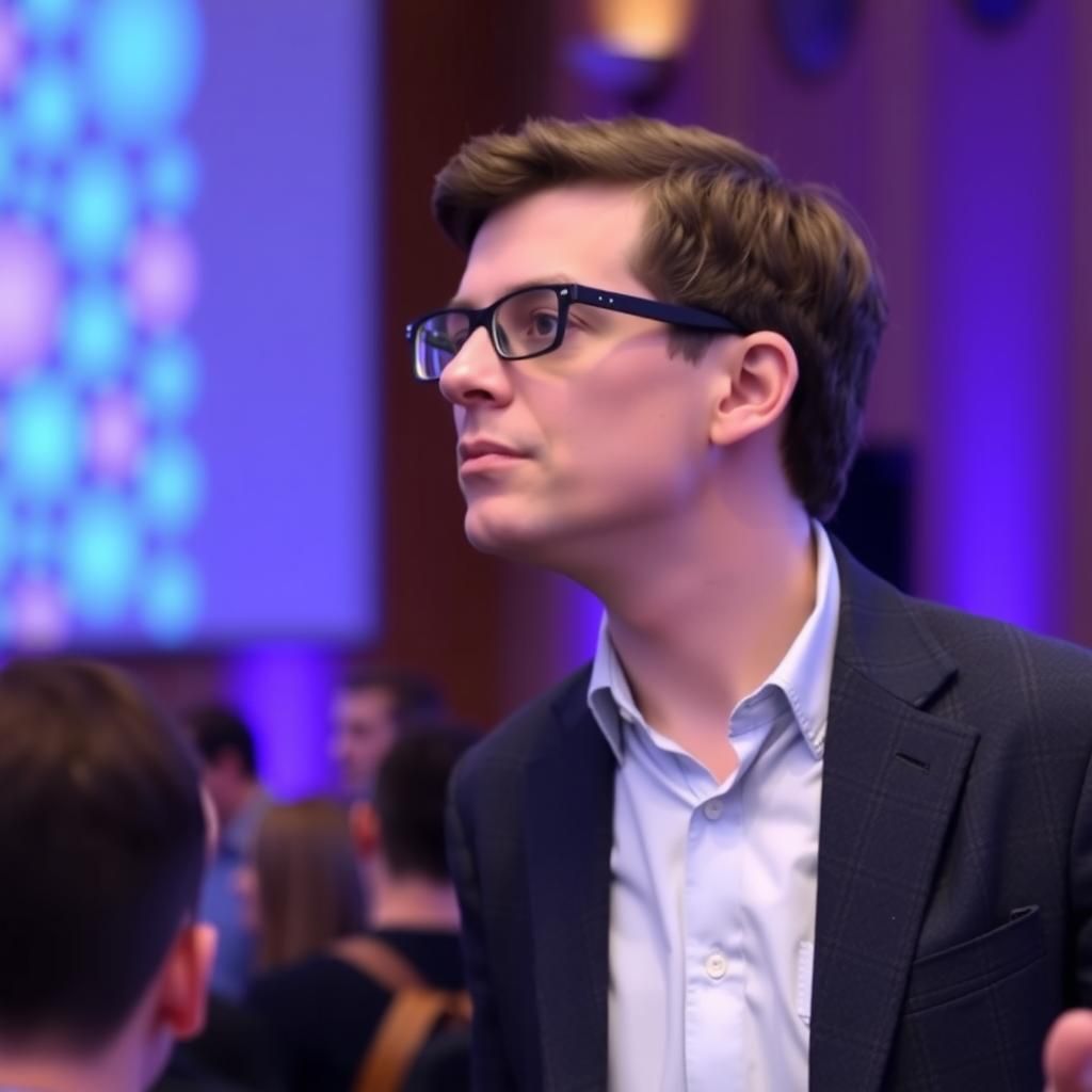 Demis Hassabis at a DeepMind event