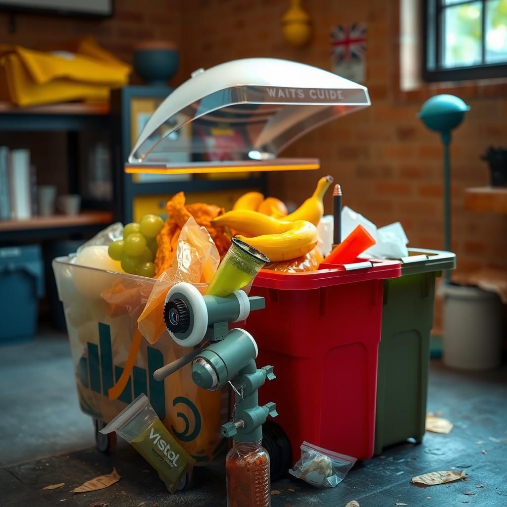 AI-driven waste segregation system analyzing household waste