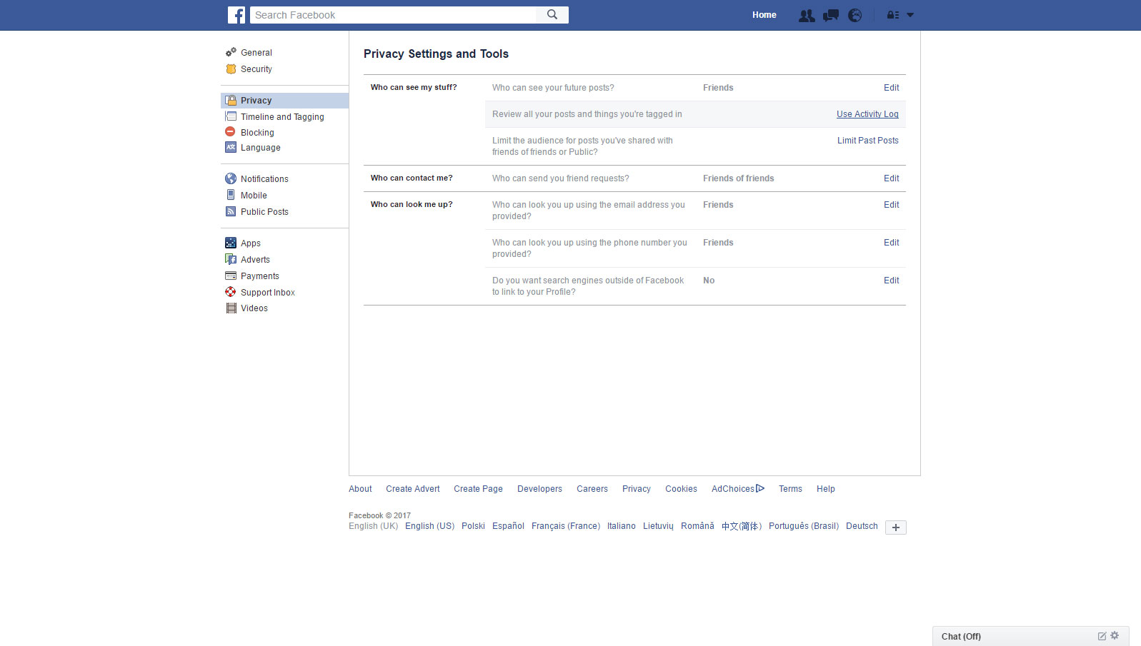 facebook profile photo privacy settings