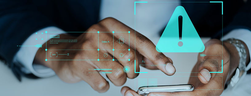 man types on phone infected with agent smith malware