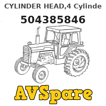 CYLINDER HEAD,4 Cylinder 504385846 - Case | AVSpare.com