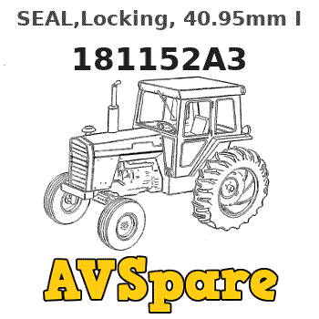 SEAL,Locking, 40.95mm ID x 45.01mm OD x 2.26mm Thk 181152A3 SEAL,Locking, 40.95mm ID x 45.01mm OD x 2.26mm Thk 181152A3