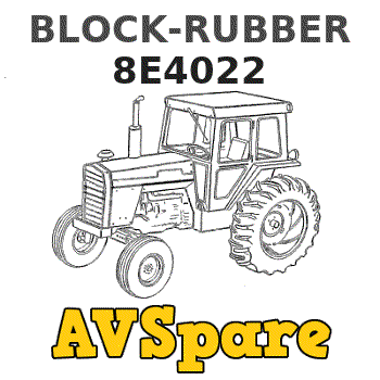 8E-4022: Marine Transmission Rubber Block