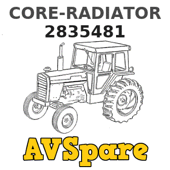 CORE-RADIATOR 2835481 - Caterpillar | AVSpare.com CORE-RADIATOR 2835481 - Caterpillar | AVSpare.com