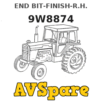 END BIT-FINISH-R.H. 9W8874 Caterpillar
