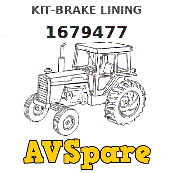 KIT-BRAKE LINING 1679477 - Caterpillar | AVSpare.com