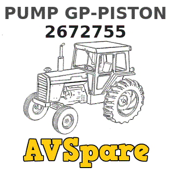 PUMP GP-PISTON 2672755 Caterpillar