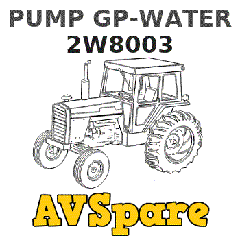 PUMP GP-WATER 2W8003 Caterpillar