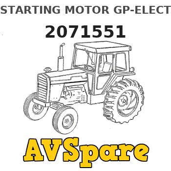 STARTING MOTOR GP-ELECTRIC 2071551 Caterpillar