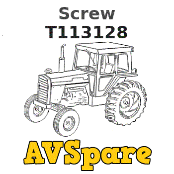 Screw T113128 - Deere | AVSpare.com Screw T113128 - Deere | AVSpare.com