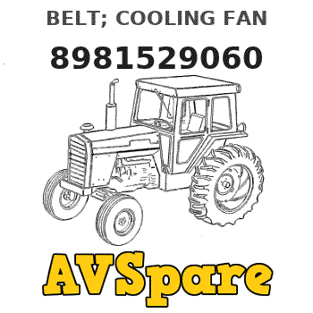 BELT; COOLING FAN 8981529060 - Hitachi | AVSpare.com BELT; COOLING FAN 8981529060 - Hitachi | AVSpare.com