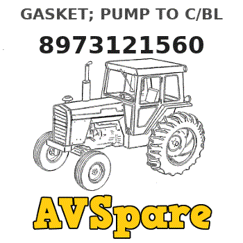 GASKET; PUMP TO C/BL 8973121560 - Hitachi | AVSpare.com