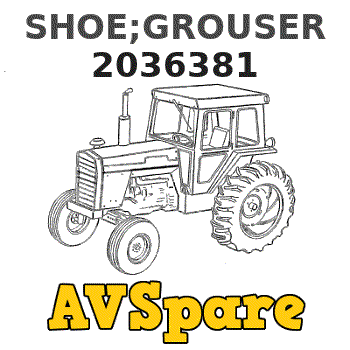 SHOE;GROUSER 2036381 - Hitachi | AVSpare.com SHOE;GROUSER 2036381 - Hitachi | AVSpare.com