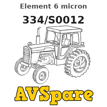 Element 6 micron 334/S0012 - JCB | AVSpare.com Element 6 micron 334/S0012 - JCB | AVSpare.com
