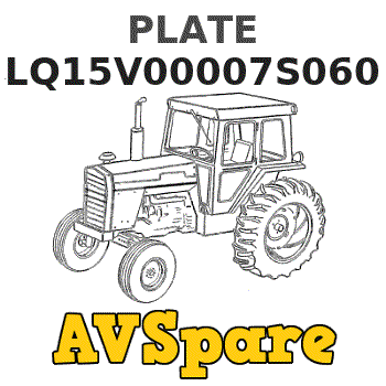 PLATE LQ15V00007S060 - Kobelco | AVSpare.com