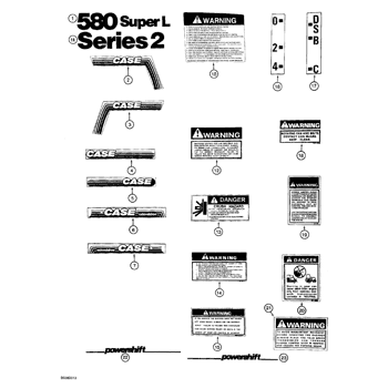 580SL) - SERIES 2 LOADER BACKHOE - ASN JJG0258464 (4/94-12/00) (09