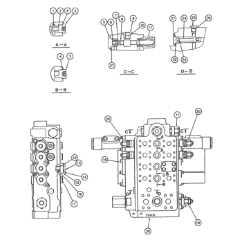 9040) - CASE CRAWLER EXCAVATOR (2/93-12/94) (8-68) - SWING MOTOR