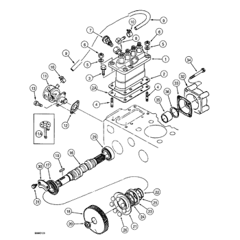 560) - CASE TRENCHER (1/93-12/04) (3-04) - INJECTION PUMP DRIVE