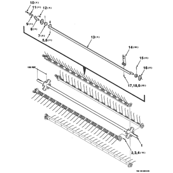 8575) - CASE IH MID-SIZE RECTANGULAR BALER (NORTH AMERICA) (1/95-12/00)  (08-020) - KNOTTER BLOWER ASSEMBLY-CONTINUED (PUMP & MOUNTING) Case  Agriculture