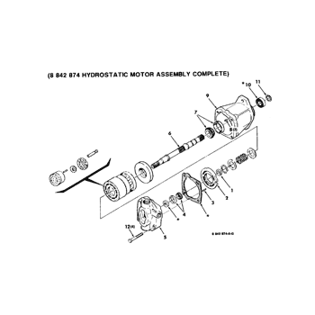 8830) - CASE IH SELF-PROPELLED WINDROWER TRACTOR (1/88-12/97) (8-12) -  HYDRAULIC ACCUMULATOR ASSEMBLY, 700712632 HYDRAULIC ACCUMULATOR COMPLETE  Case Agriculture