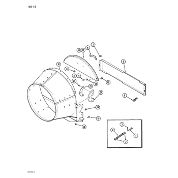 87474830 Combine Rotor Front Bearing Housing Fits Case IH