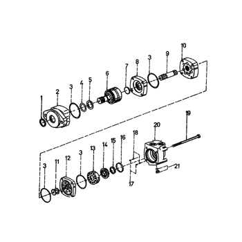7000) - AUSTOFT SUGAR CANE HARVESTER (EXPORT) (1/97-12/97) (B03-04) - HYDRAULIC  MOTOR, 2000 CHAR-LYNN, 30 CUBIC INCHES Case Agriculture