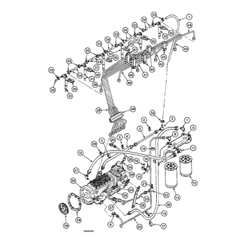 DT 466 6 CYLINDER TURBO DIESEL ENGINE 1 73 12 98 9E 110